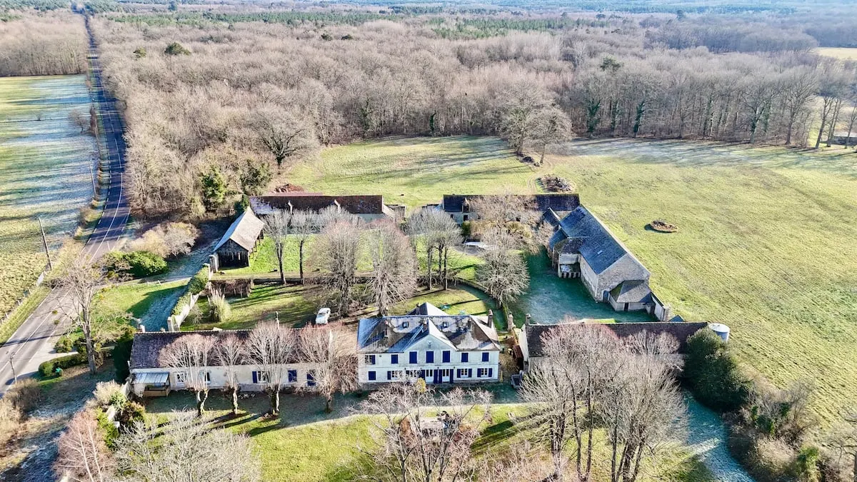 Vue aérienne du domaine